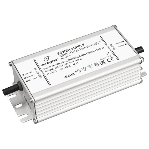 Блок питания Arlight ARPV-UH24100-PFC-55C 24V 100W IP67 4,2A 025171, купить в Минске по самой низкой цене