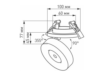 Встраиваемый светодиодный спот Arlight LGD-Mona-Built-R100-12W Warm3000 025450