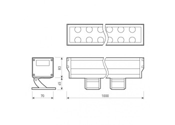 Прожектор светодиодный Arlight 54W 4000K AR-Line-1000XL-54W-230V Day 026096