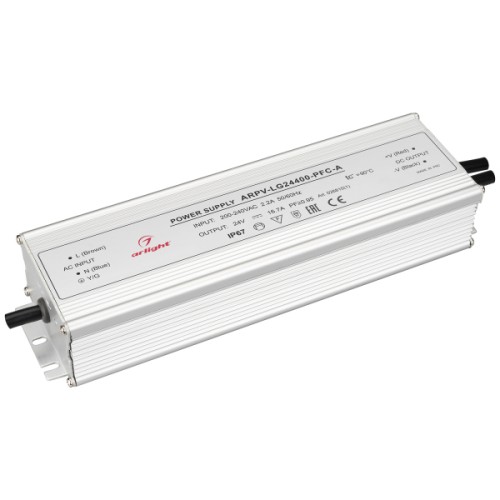 Блок питания Arlight ARPV-LG24400-PFC-A 24V 400W IP67 16,7A 026810(1), купить в Минске по самой низкой цене