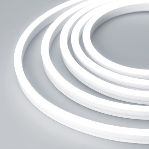 Гибкий неон Arlight 9,6W/m 140LED/m 2835SMD холодный белый 5M Moonlight-Side-A140-12x17mm 24V White6000 027941(1), купить в Минске по самой низкой цене