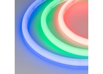 Гибкий неон Arlight 12W/m 120LED/m 4040SMD разноцветный 5M ARL-Moonlight-1516-Dome 24V RGB 027957