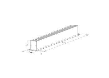 Шинопровод магнитный встраиваемый Arlight Mag-Track-4560-F-2040 028060(1)