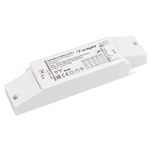 Драйвер Arlight ARJ-SP-40-PFC-Triac-INS 27-38V 40W IP20 0,7-1,05A 028185(1), купить в Минске по самой низкой цене
