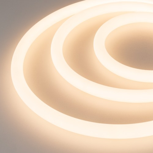 Гибкий неон Arlight 16W/m 336LED/m 2835SMD теплый белый 5M Moonlight-5000S-Round-2835-336-24V Warm 031431, купить в Минске по самой низкой цене