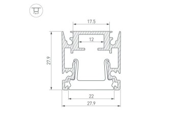 Профиль Arlight HR-Facade-2000 Anod 034946