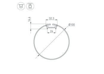 Профиль Arlight ARH-Round-D100-2000 Anod 036334