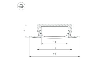 Встраиваемый профиль Arlight MIC-FS-2000 Anod 038688