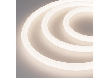 Гибкий неон Arlight 14,4W/m 336LED/m 2835SMD дневной белый 5M Moonlight-Top-A336-D18mm 24V Day4000 360deg 038753