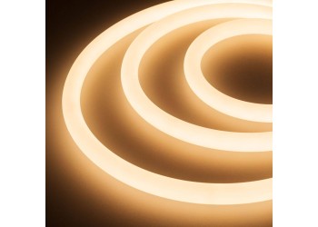 Гибкий неон Arlight 14,4W/m 336LED/m 2835SMD теплый белый 5M Moonlight-Top-A336-D18mm 24V Warm3000 360deg 038754