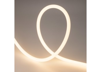 Гибкий неон Arligh 22,4W/m 336LED/m 2835SMD теплый белый 5M MOONLIGHT-TOP-FP-A336-D25mm 24V Warm2700 038864