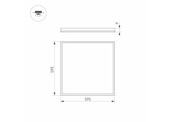 Светодиодная панель Arlight DL-Panel-Lum-S600x600-40W Day4000 039322