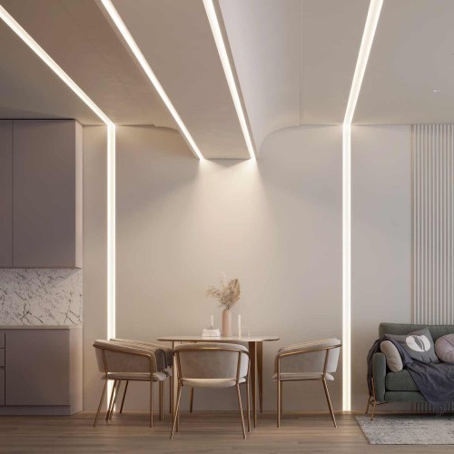 Встраиваемый профиль Arlight Fantom-W45-Bevel-2000 White 039949, купить в Минске по самой низкой цене