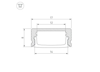 Профиль Arlight Line-1708-2000 Anod Gold 039987