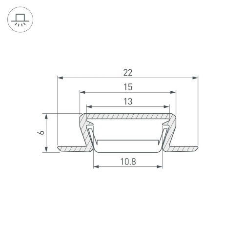 Встраиваемый профиль Arlight MIC-FS-3000 Anod Black 040720, купить в Минске по самой низкой цене