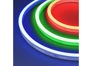 Гибкий неон Arlight 12W/m 84LED/m 5060SMD разноцветный 5M MOONLIGHT-SIDE-B84-12x17mm 24V RGB 042742