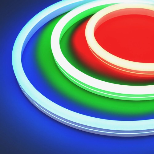 Гибкий неон Arlight 12W/m 84LED/m 5060SMD разноцветный 5M MOONLIGHT-SIDE-B84-12x24mm 24V RGB 042751, купить в Минске по самой низкой цене