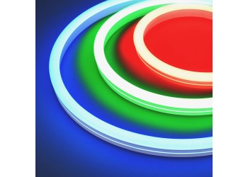 Гибкий неон Arlight 12W/m 84LED/m 5060SMD разноцветный 5M MOONLIGHT-SIDE-B84-12x24mm 24V RGB 042751