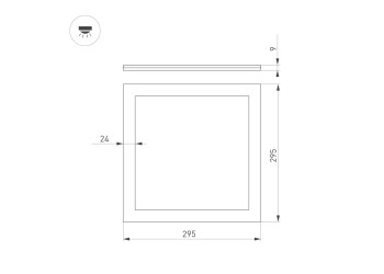 Встраиваемый светодиодный светильник Arlight DL-Intenso-S300x300-18W Day4000 043550