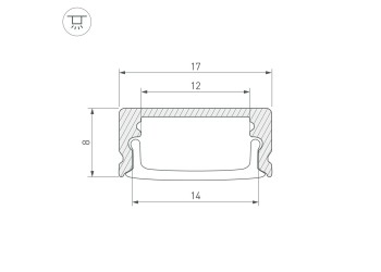 Профиль Arlight LINE-1708-2000 WHITE 044234
