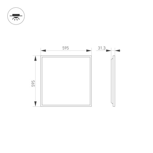 Встраиваемый светодиодный светильник Arlight DL-Titan-S600x600-40W Day4000-MIX 046049, купить в Минске по самой низкой цене