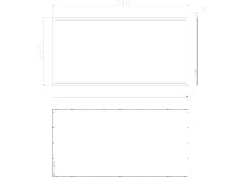 Потолочный светодиодный светильник Deko-Light Standard Flex с инкрустированной сеткой 100154