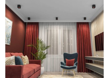 Накладной светильник Denkirs DK3080-BK+RD