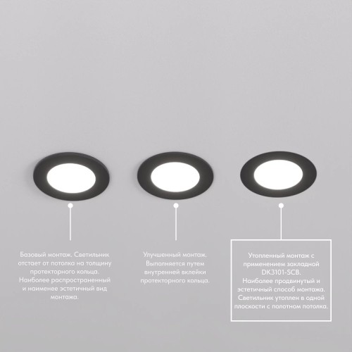 Основание для встраиваемого светильника Denkirs для DK3101 DK3101-SCB, купить в Минске по самой низкой цене