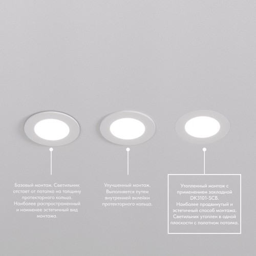 Основание для встраиваемого светильника Denkirs для DK3101 DK3101-SCB, купить в Минске по самой низкой цене