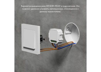 Wi-Fi реле-диммер одноканальное Denkirs 1x150Вт RL1003-DM/1