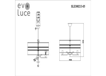 Подвесная люстра Evoluce Almese SLE300213-05