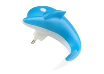 Настенный светодиодный светильник Uniel DTL-301-Дельфин/Blue/4LED/0,5W 10313