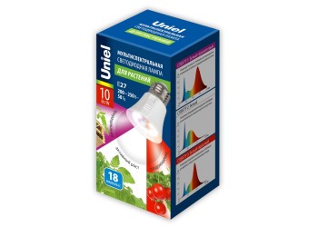 Лампа светодиодная Uniel E27 10W прозрачная LED-A60-10W/SPM3/E27/CL PLP35WH Multiplant UL-00011438