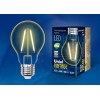 Лампа светодиодная филаментная Uniel E27 6W 2250K прозрачная LED-A60-6W/GOLDEN/E27 GLV21GO UL-00002355, купить в Минске по самой низкой цене