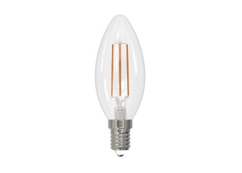 Лампа светодиодная филаментная Uniel E14 9W 3000K прозрачная LED-C35-9W/3000K/E14/CL PLS02WH UL-00005160