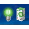 Лампа светодиодная филаментная Uniel E27 5W зеленая LED-G45-5W/GREEN/E27 GLA02GR UL-00002988, купить в Минске по самой низкой цене