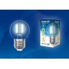 Лампа светодиодная филаментная Uniel E27 6W 4000K прозрачная LED-G45-6W/NW/E27/CL GLA01TR UL-00002208, купить в Минске по самой низкой цене