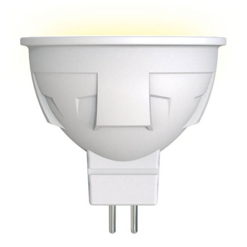 Лампа светодиодная диммируемая Uniel GU5.3 6W 3000K матовая LED-JCDR 6W/WW/GU5.3/FR/DIM PLP01WH UL-00003991, купить в Минске по самой низкой цене