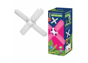 Лампа светодиодная для растений Uniel E27 32W матовая LED-P65-32W/SPSB/E27/FR/P4 PLP32WH UL-00007408