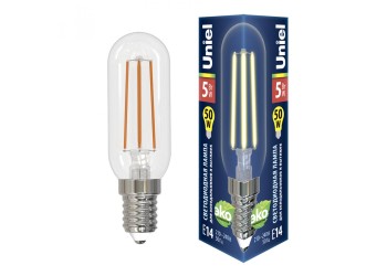 Лампа светодиодная Uniel E14 5W 3000K прозрачная LED-Y25-5W/3000K/E14/CL GLZ04TR UL-00007129