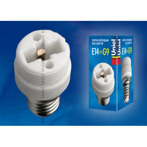 Переходник с цоколя Е14 на G9 Uniel LH14-G9L 06473, купить в Минске по самой низкой цене