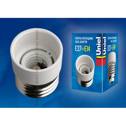 Переходник с цоколя Е27 на Е14 Uniel LH27-14L 06471, купить в Минске по самой низкой цене
