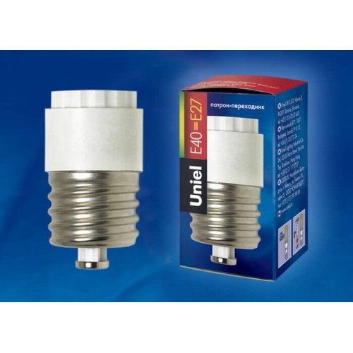 Переходник с цоколя E40 на E27 Uniel LH40-27L 00719, купить в Минске по самой низкой цене