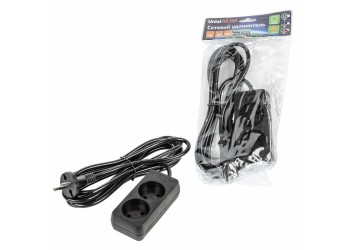 Удлинитель Uniel Ultra 2гн х 2м б/з S-CU2-3 Black UL-00009976