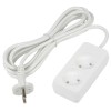 Удлинитель Uniel Ultra 2гн х 3м б/з S-CU2-3 White UL-00009977, купить в Минске по самой низкой цене