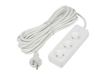 Удлинитель Uniel Ultra 3гн х 10м б/з S-CU3-10 White UL-00009980