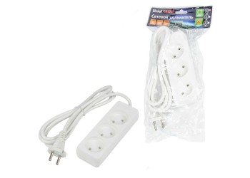Удлинитель Uniel Ultra 3гн х 1,5м б/з S-CU3-1,5 White UL-00009979