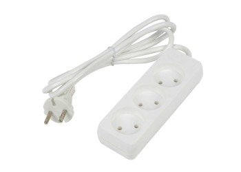 Удлинитель Uniel Ultra 3гн х 2м б/з S-CU3-2 White UL-00009981