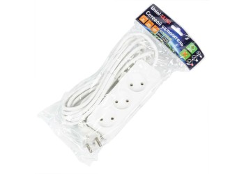 Удлинитель Uniel Ultra 3гн х 3м б/з S-CU3-3 White UL-00009982
