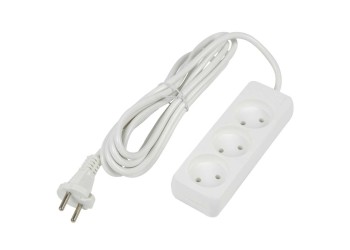Удлинитель Uniel Ultra 3гн х 3м б/з S-CU3-3 White UL-00009982